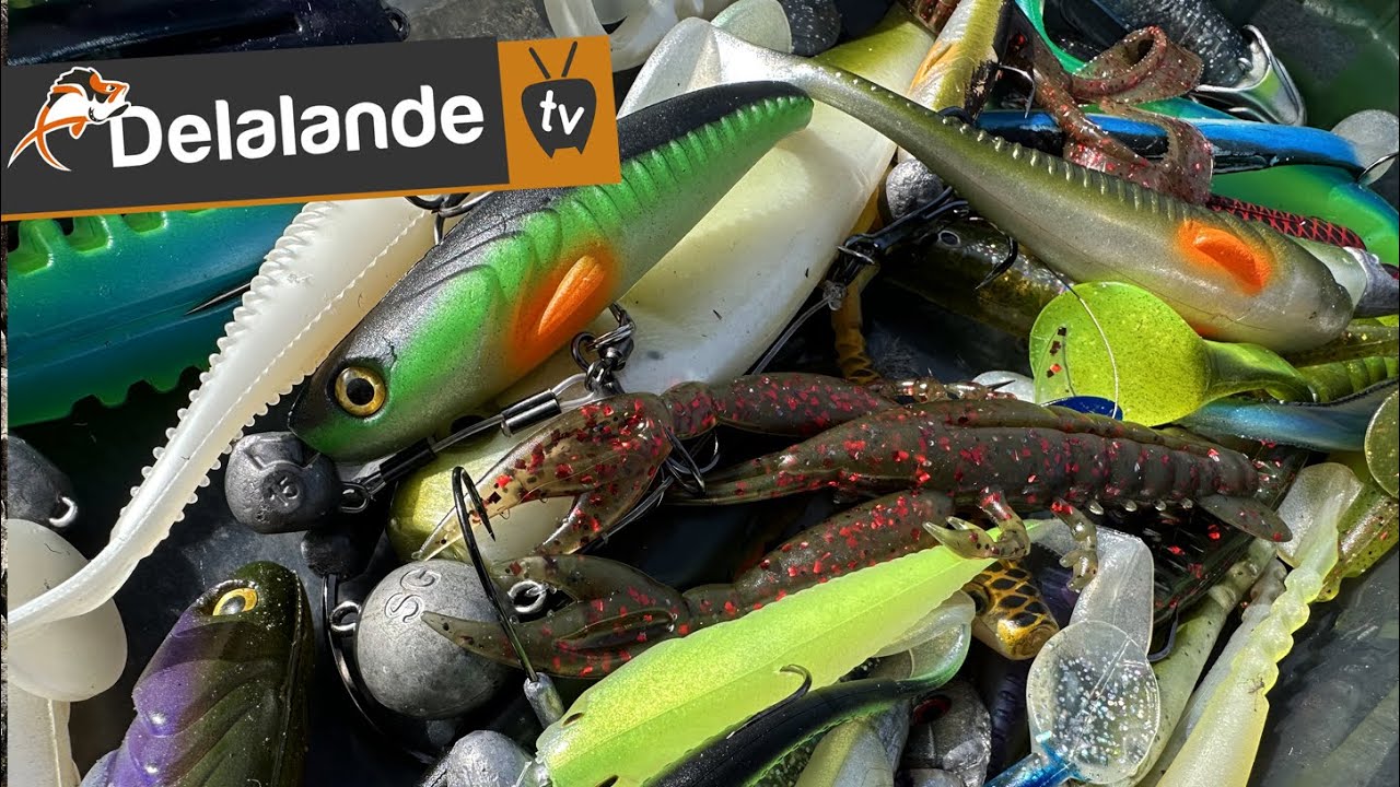Ouverture PÊCHE 2023 - Notre sélection LEURRES SOUPLES 🎣 Leurres Delalande - Nouveautés.