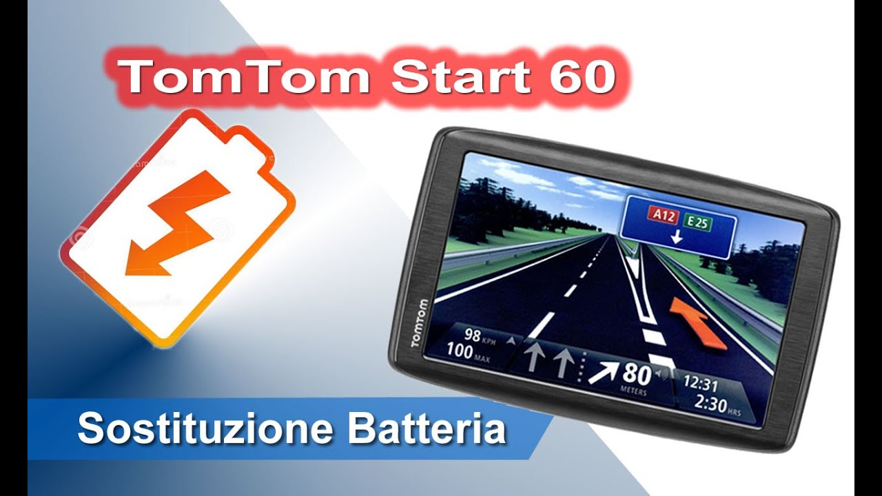 TomTom Start 60 smontaggio completo e sostituzione batteria - Disassembly and Battery replacement