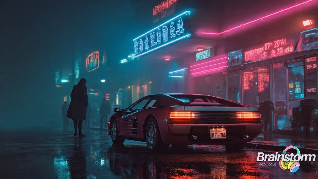 Chill Synthwave Music - Focus & Study | 2 Hours of Brainpower