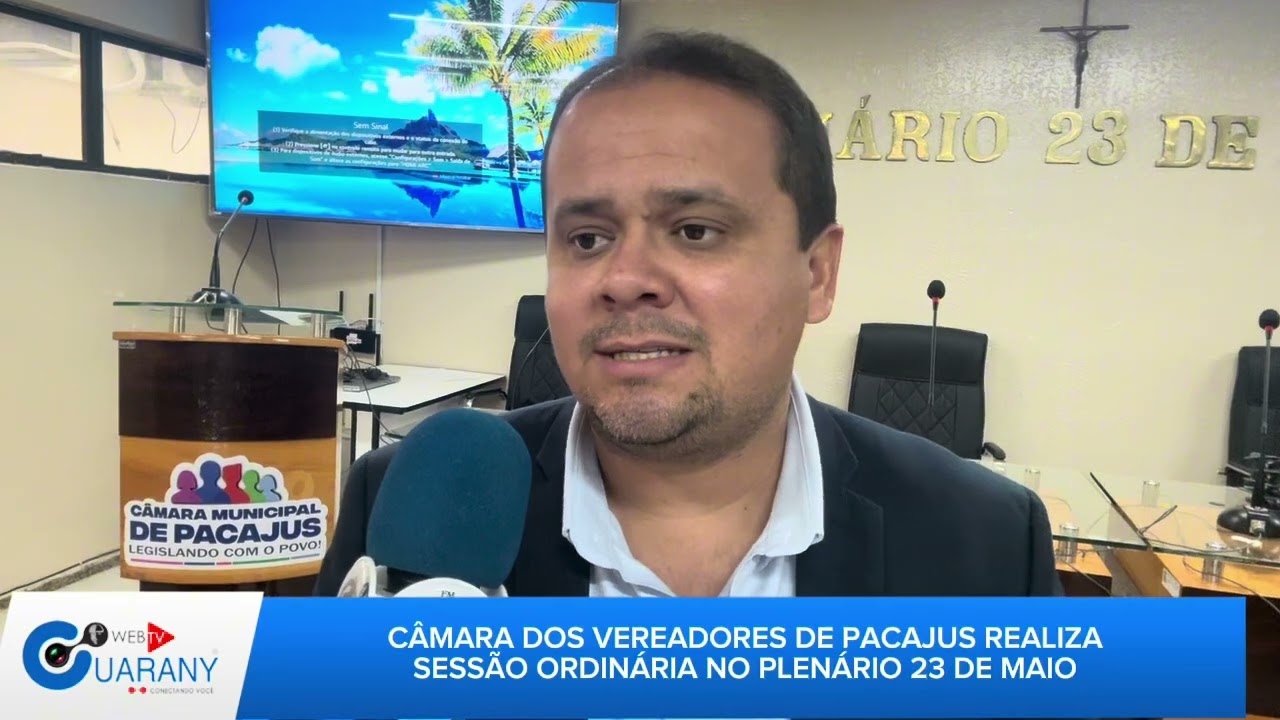 Alguns vereadores falam pra nossa equipe após a sessão da câmara dos vereadores de Pacajus 
