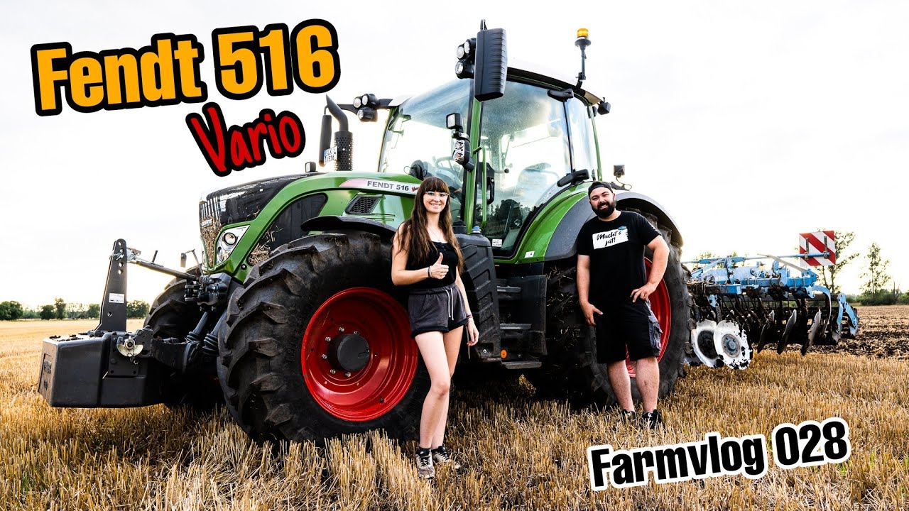 Fendt 516 Vario | Abendgeplauder | Scheibeneggen mit Lemken Rubin 9 - Farmvlog 028