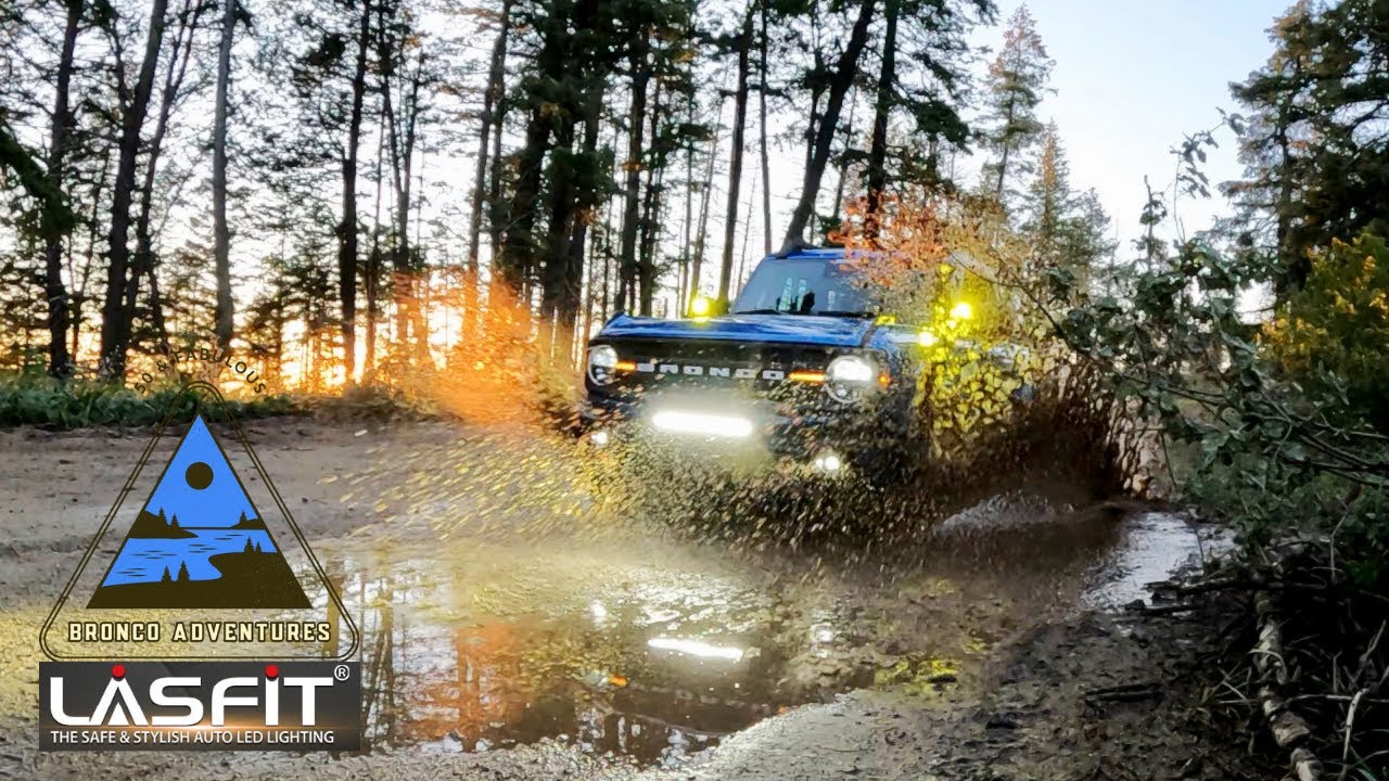 The best Bronco accessory? Lighting! Our Bronco Lighting mods - quad POD’s and light bars.