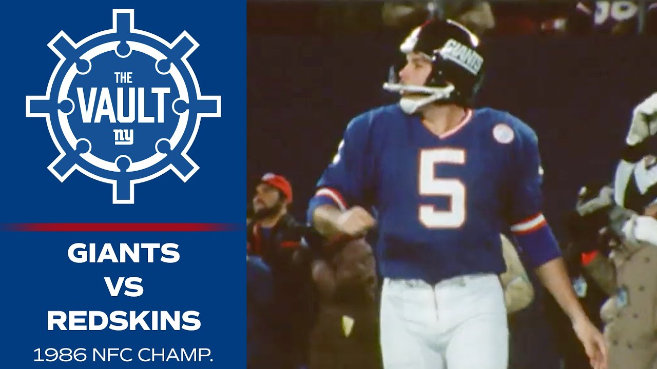 Giants Shut Out Washington 17-0 to Win NFC Championship (1986) | New York Giants Highlights