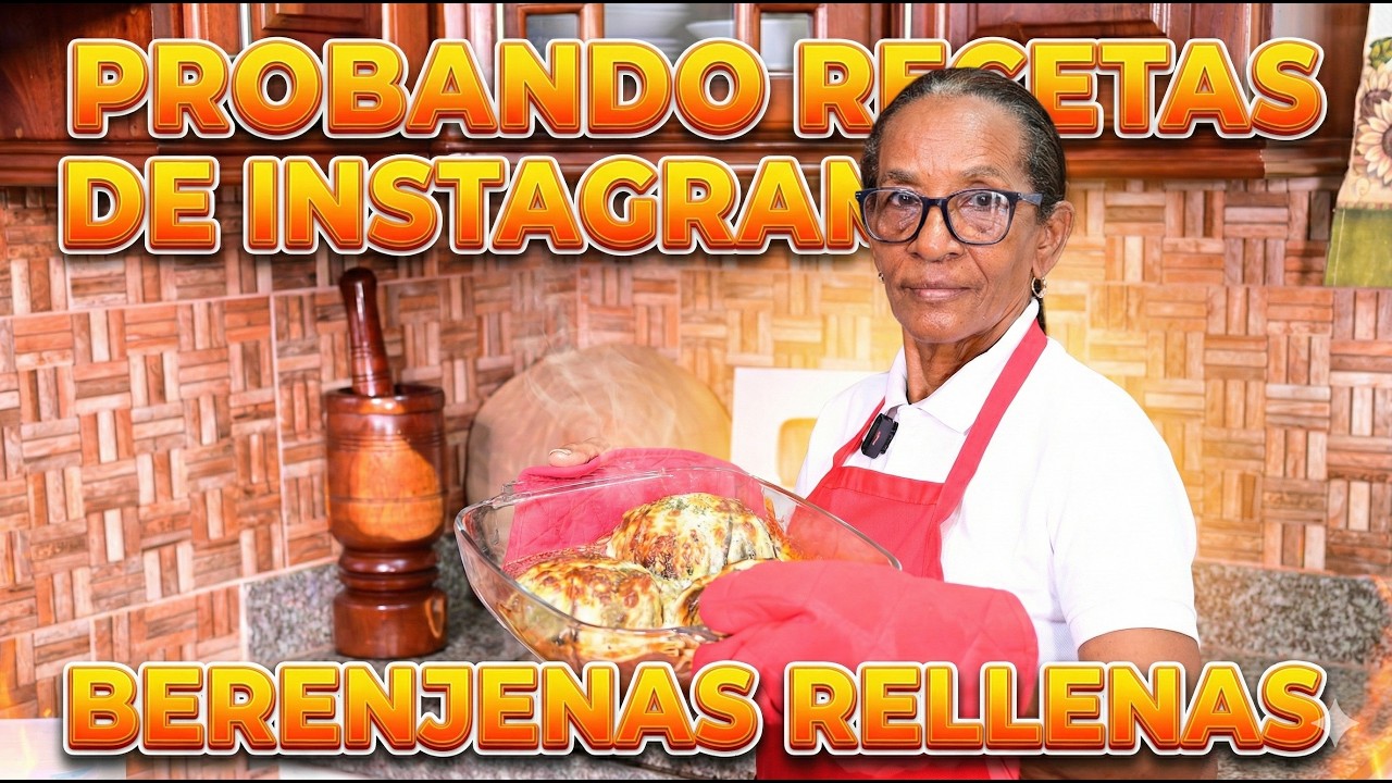 Berenjenas Rellenas y Queso Mozarela - Receta de Instagram