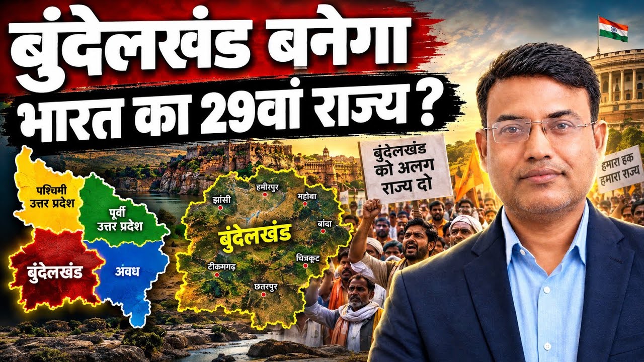 Bundelkhand अलग राज्य बनेगा? | UP से अलग होगा Bundelkhand | Article 3 Explained | UPSC