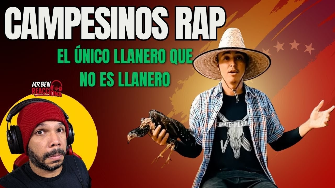 ¡El único llanero que no es llanero te sorprenderá! Campesino Rap Reacción