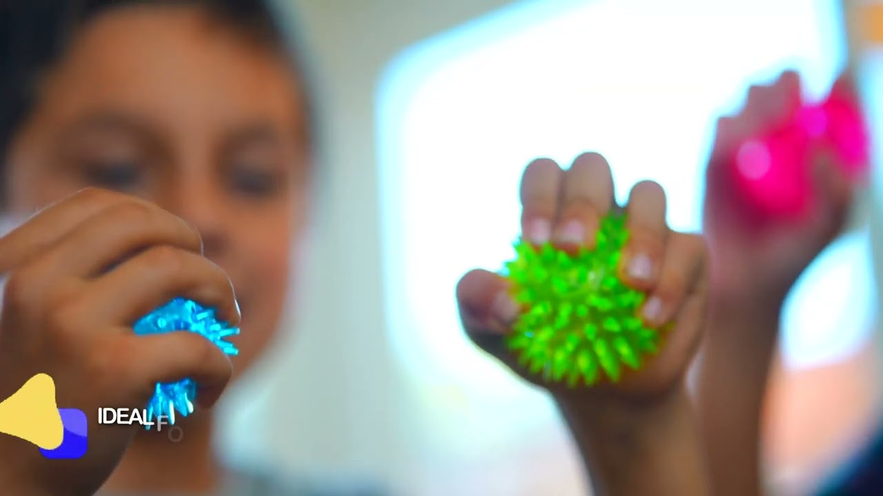 Squishy Stress Relief Sensory Toys Fidget Spiky Ball 5 - Pcs