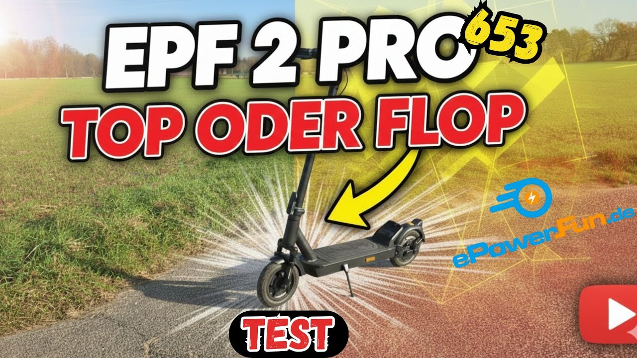 ePF-2 Pro 653: Der E-Scooter mit Wechselakku! Power-Test & Fazit
