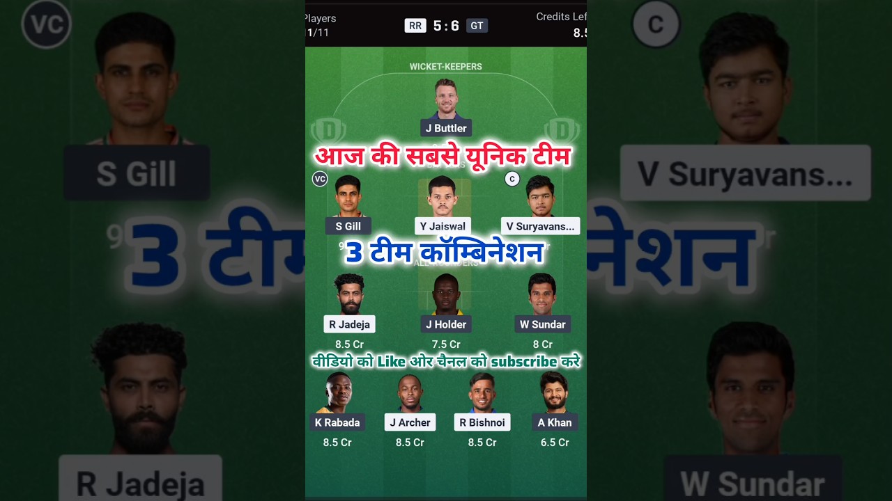 GT vs RR Today Match Prediction | Rajasthan Royals vs Gujarat Titans | RR vs GT Prediction |#tataipl
