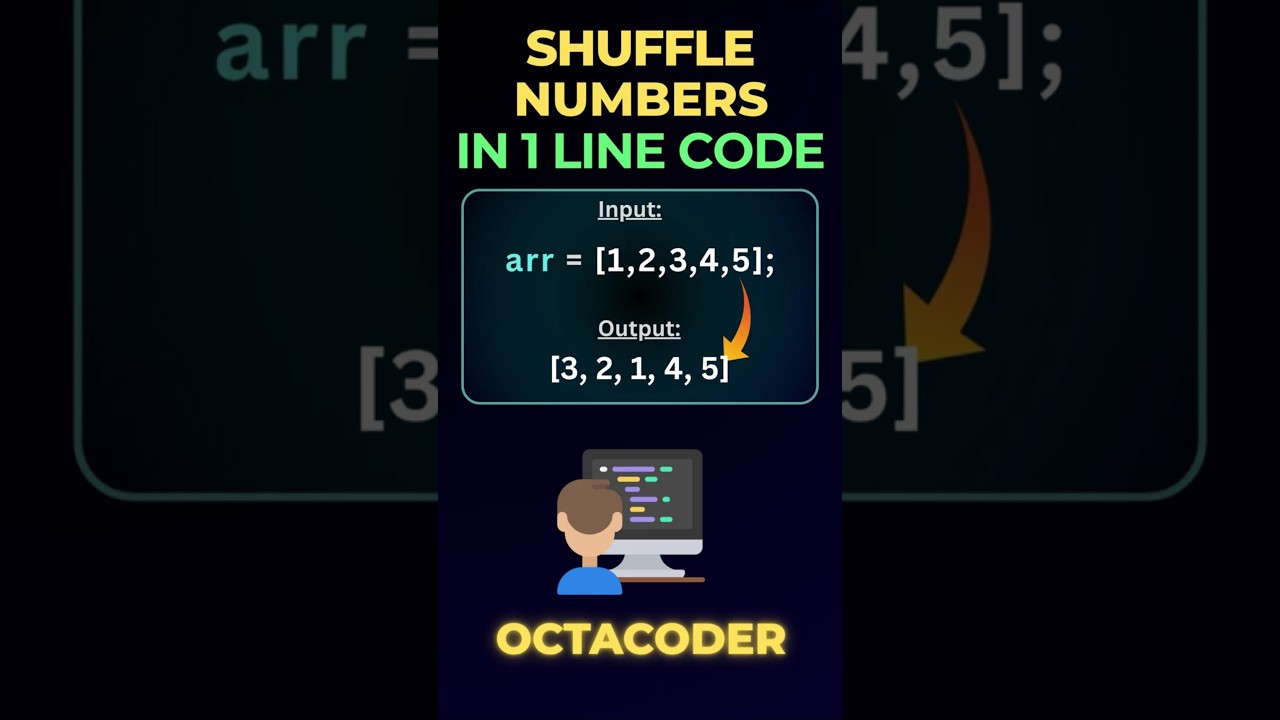 JavaScript Trick: Shuffle Array in 1 Line of Code