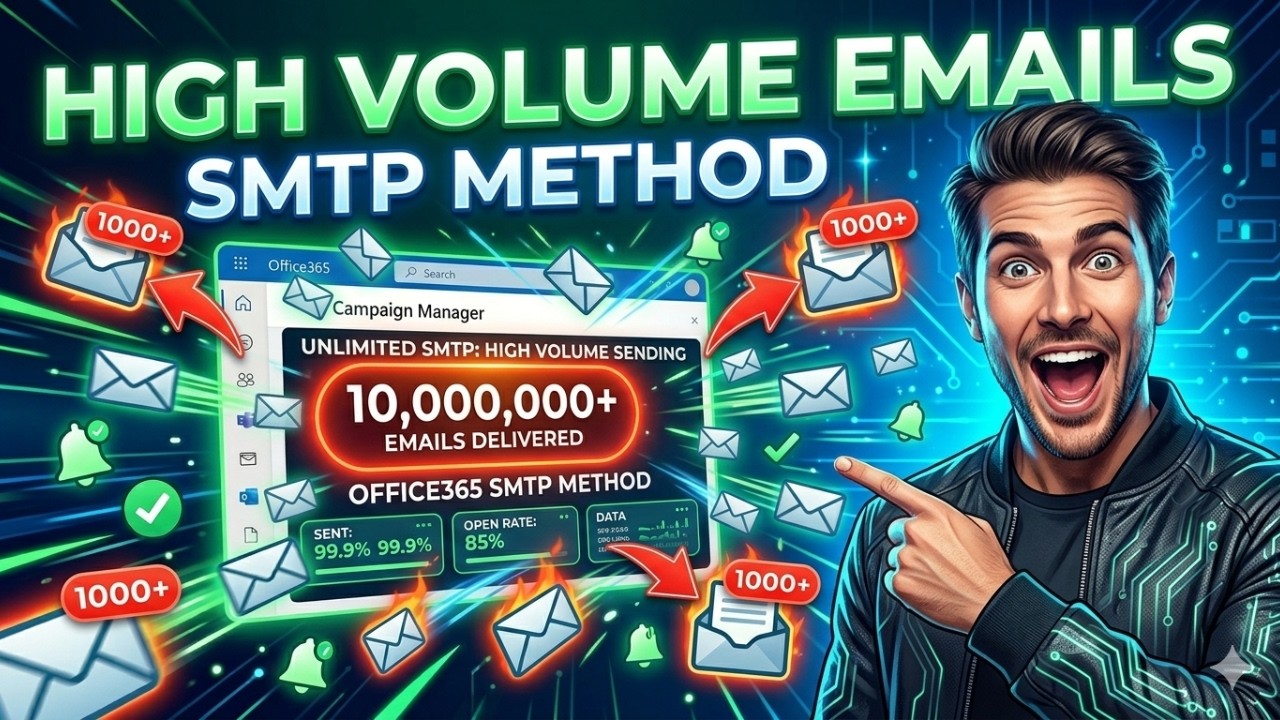 Send High-Volume Emails with Office365 SMTP (Full Setup Guide)