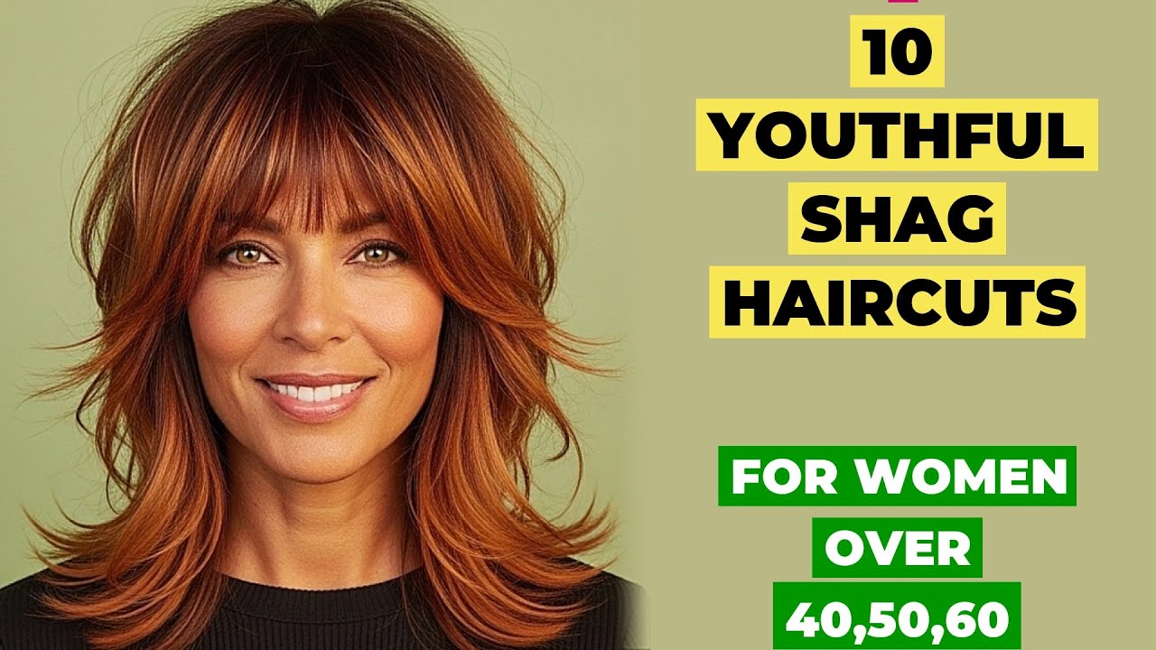10 Youthful Shag Hairstyles For Women Over 40, 50, And 60
