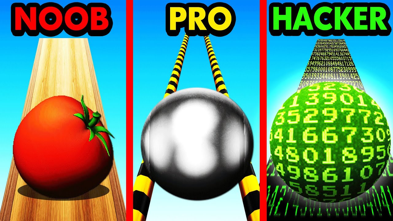 NOOB vs PRO vs HACKER GOING BALLS