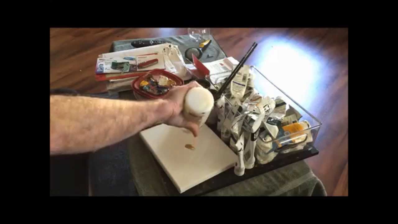 Painting in acrylics wet in wet like oil paints part 1 of 3