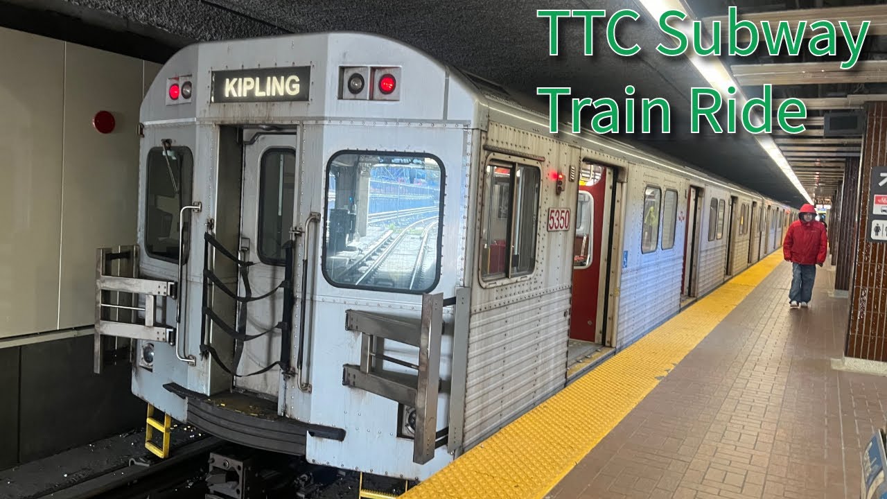 Toronto TTC Line 2 Bloor Danforth Subway Train Ride - Dufferin to Islington Station 11/22/2025