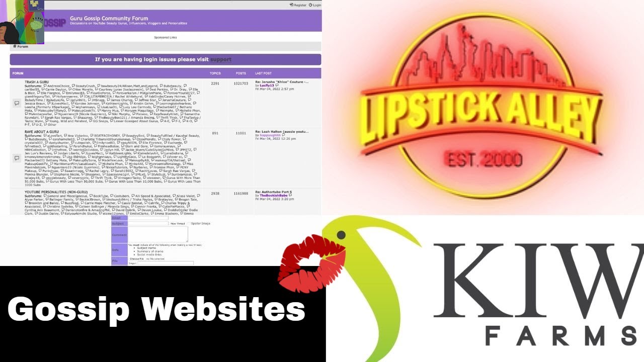 The Gossip Websites of the Internet