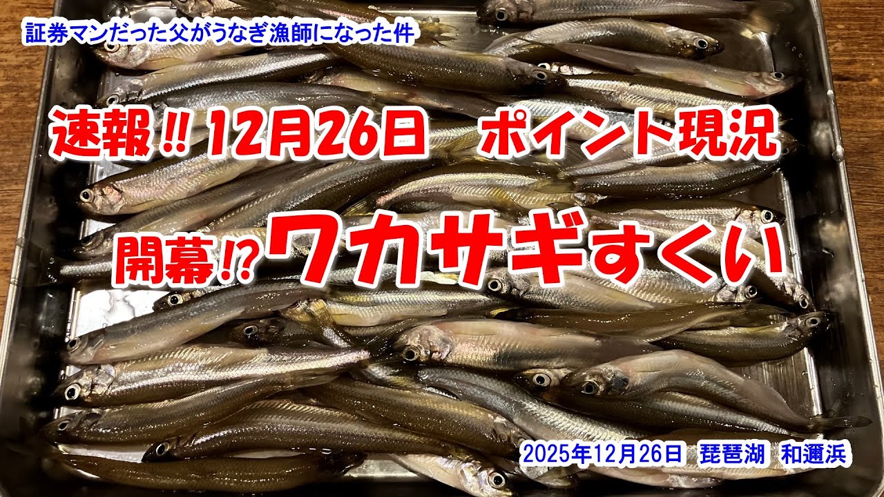 【開幕⁉ワカサギすくい】速報‼25年12月26日ポイント現況