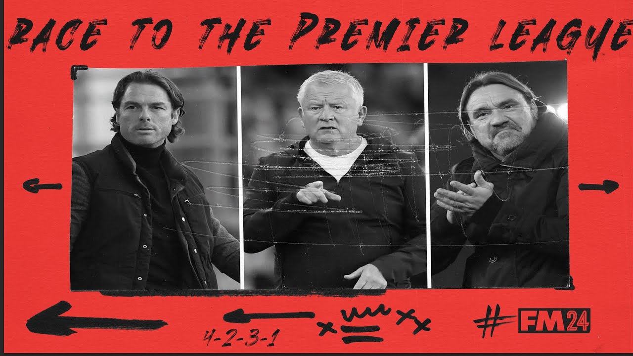 THE 4-2-3-1'S of Parker, Wilder and Farke - The race to the Premier League on football manager 2024