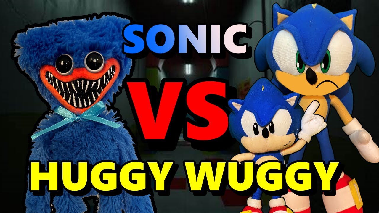 Sonic Plush - Sonic VS Huggy Wuggy!