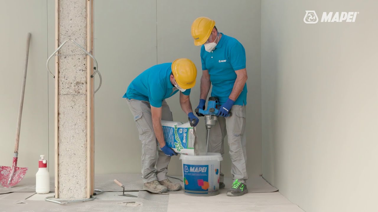MAPEI MAPEGROUT 430 - Instandsetzung einer Stahlbetonstütze von Hand
