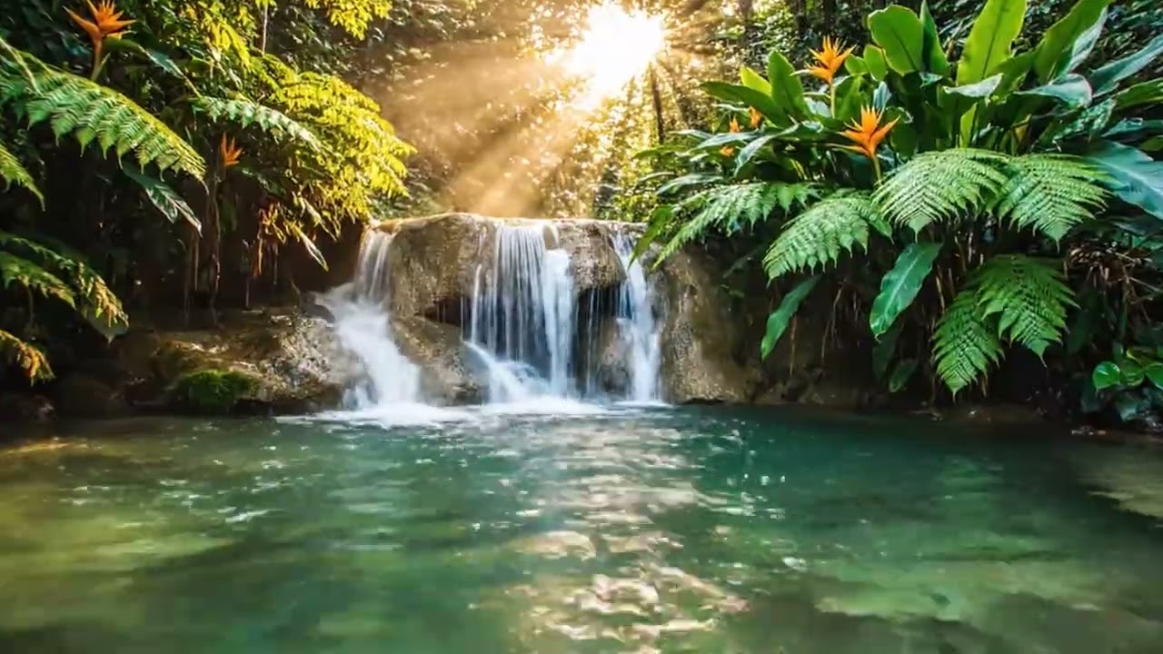 Bamboo Water Fountain Ambience for Meditation Deep Sleep  Sounds, Spa Instrumental Relaxation