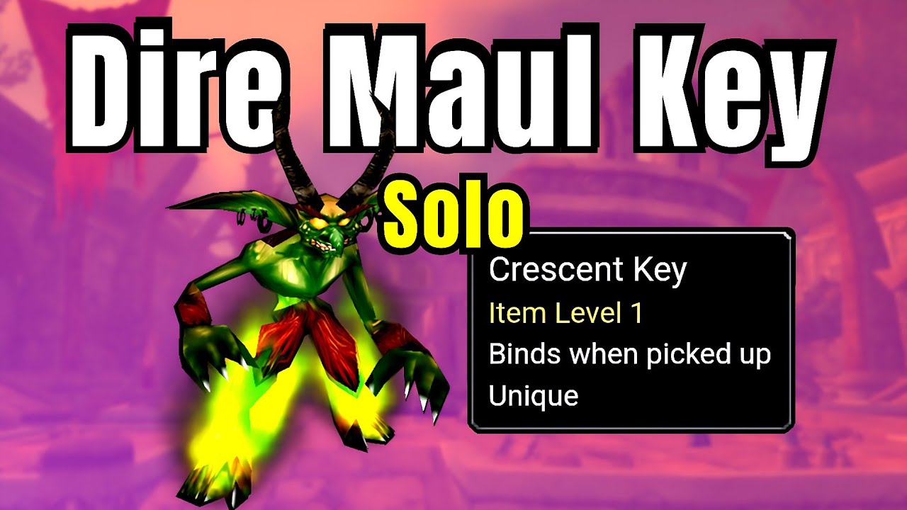 Dire Maul North Key Hunter Solo | WoW Classic SoD