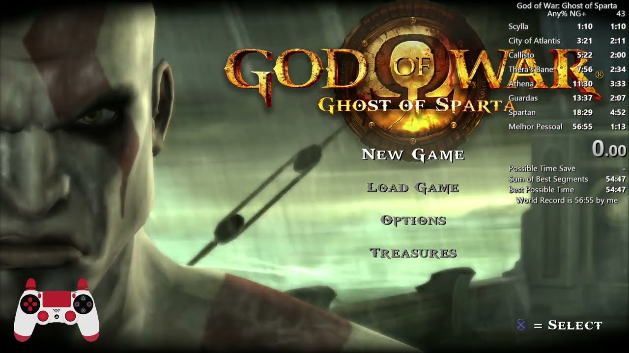 God of War: Ghost of Sparta - Speedrun Any% NG+ (56:31) Former World Record