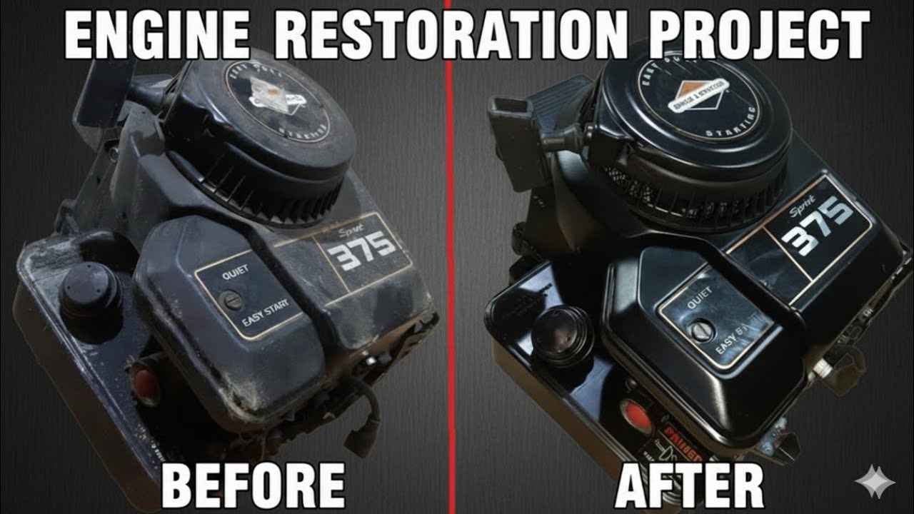 Briggs & Stratton Classic Engine Restoration /Lawn Mower Engine Full Restoration
