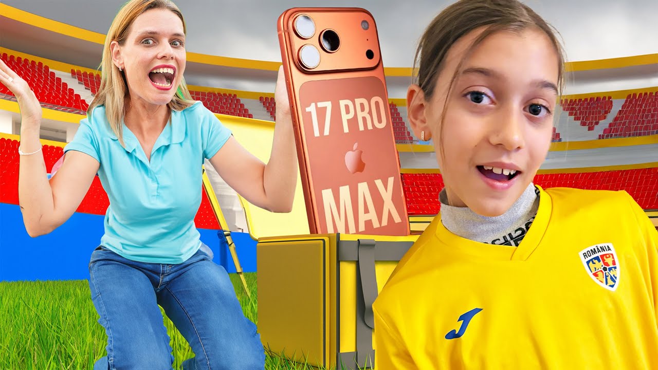 📱 Noul Iphone 17 Pro Max 2Tb în FAMILIA Marei 🥳 Teo Joacă FOTBAL pe STADION 🏟️