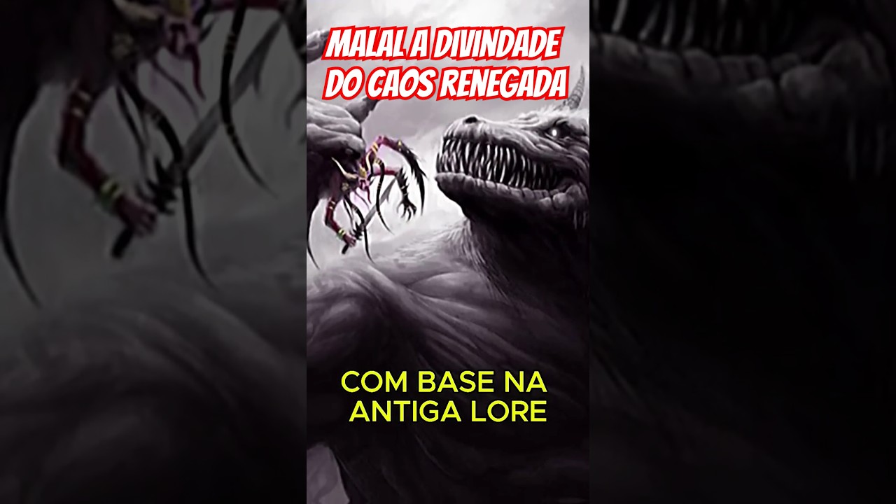 Malal a divindade do caos exilado de warhammer. O senhor do caos da anarquia. O senhor da mal&iacute;cia