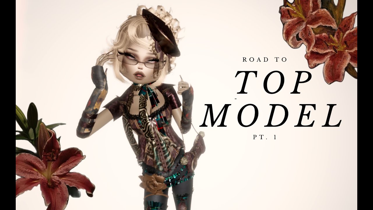 road to top model in dress to impress (my first video)