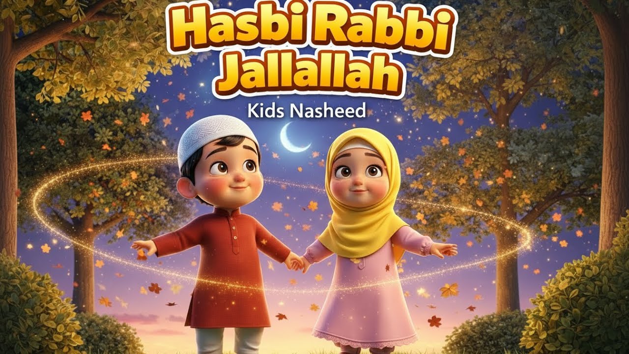 Hasbi Rabbi Jallallah 🌙 | Islamic Nursery Rhymes for Kids | 3D Animated Muslim Toddlers