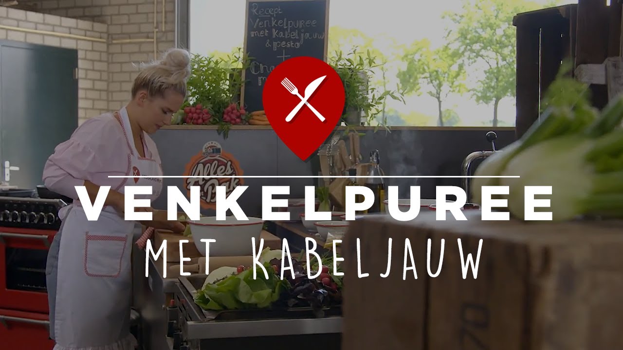 Recept: #kabeljauw met venkelpuree en pesto