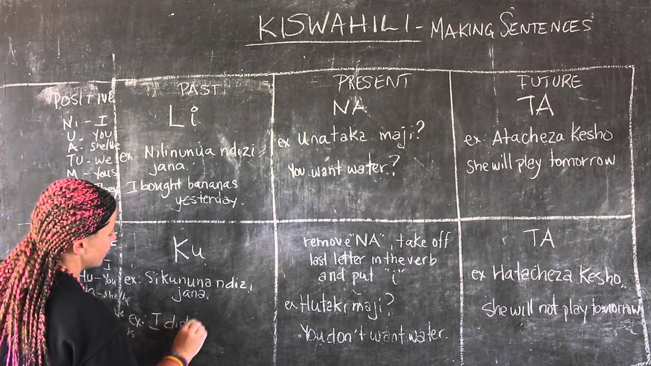 Video #14 - GO! presents: BEST Swahili Tutorials - MAKING SENTENCES (live from Tanzania)