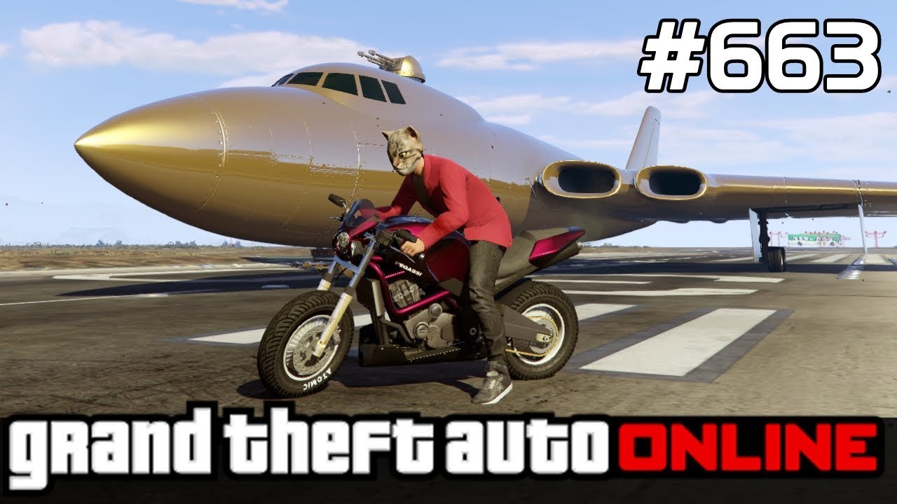 GTA 5 PC Online Po Polsku [#663] STUNTY na Bombowcu? /z Bertbert