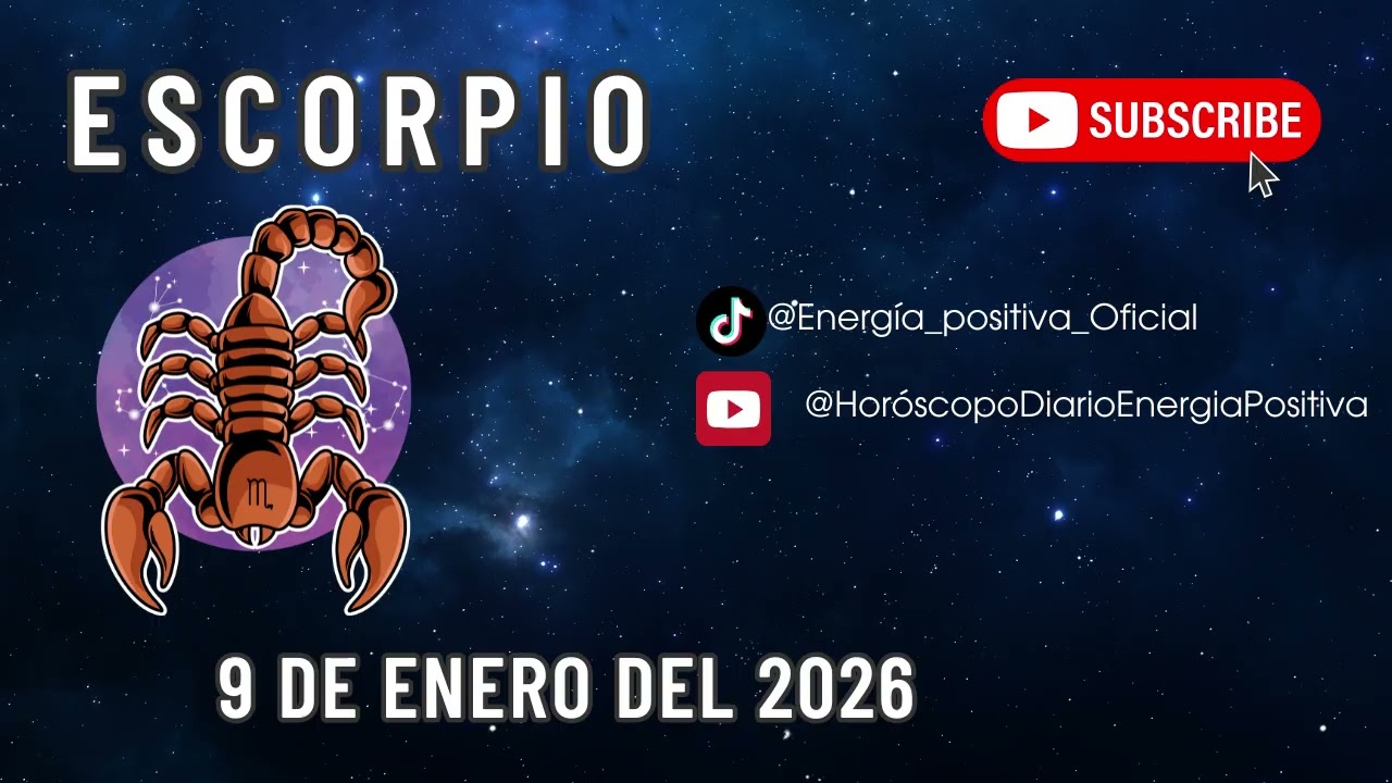 Horóscopo Diario - Escorpio ‐ 09 de Enero del 2026
