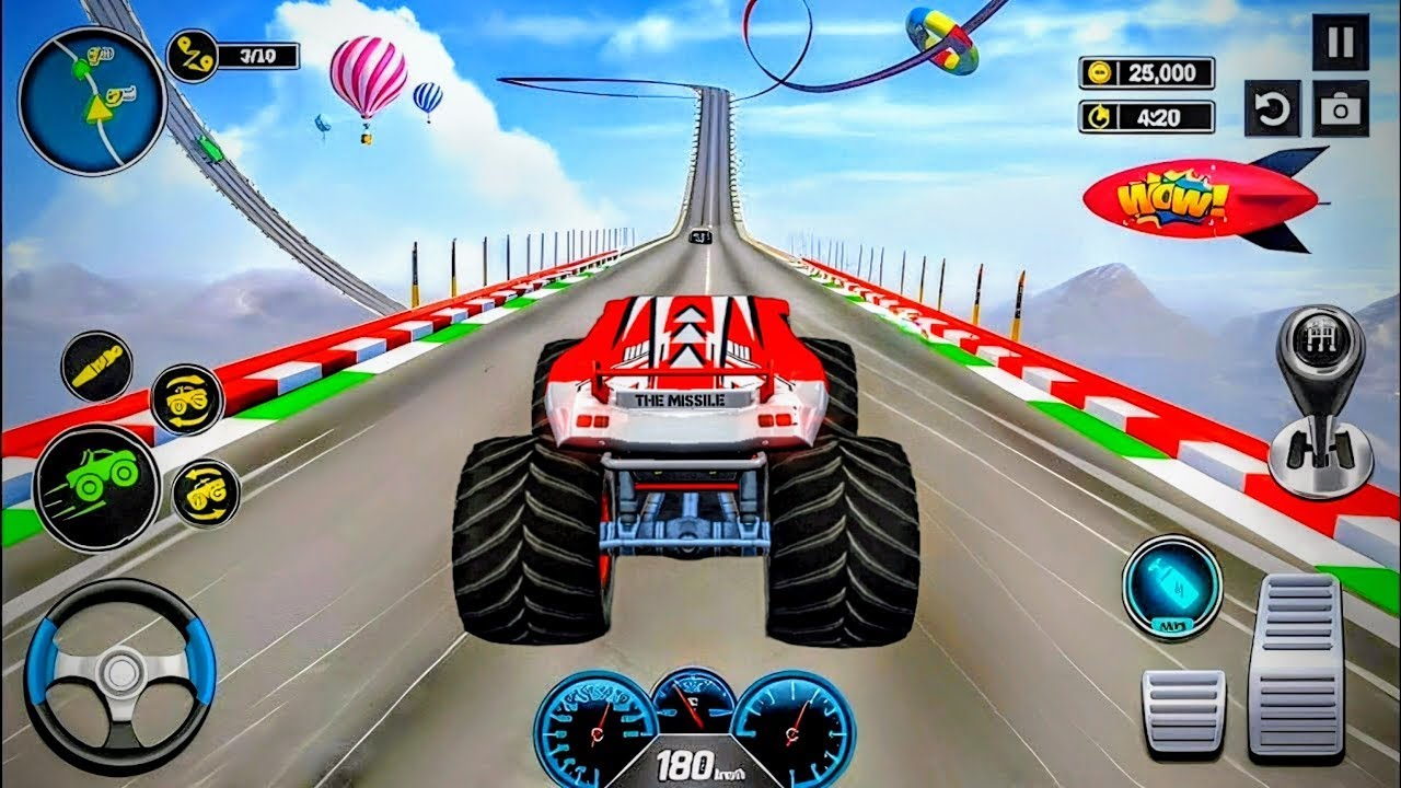 Monster Truck Stunt Racing - Car Game - Android Gameplay 😍