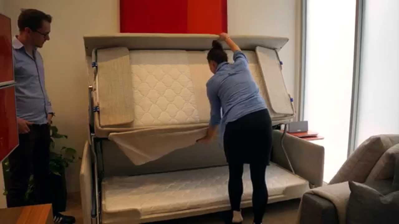 Bunk Bed Couch - This Sofa morphs into a Bunk Bed!