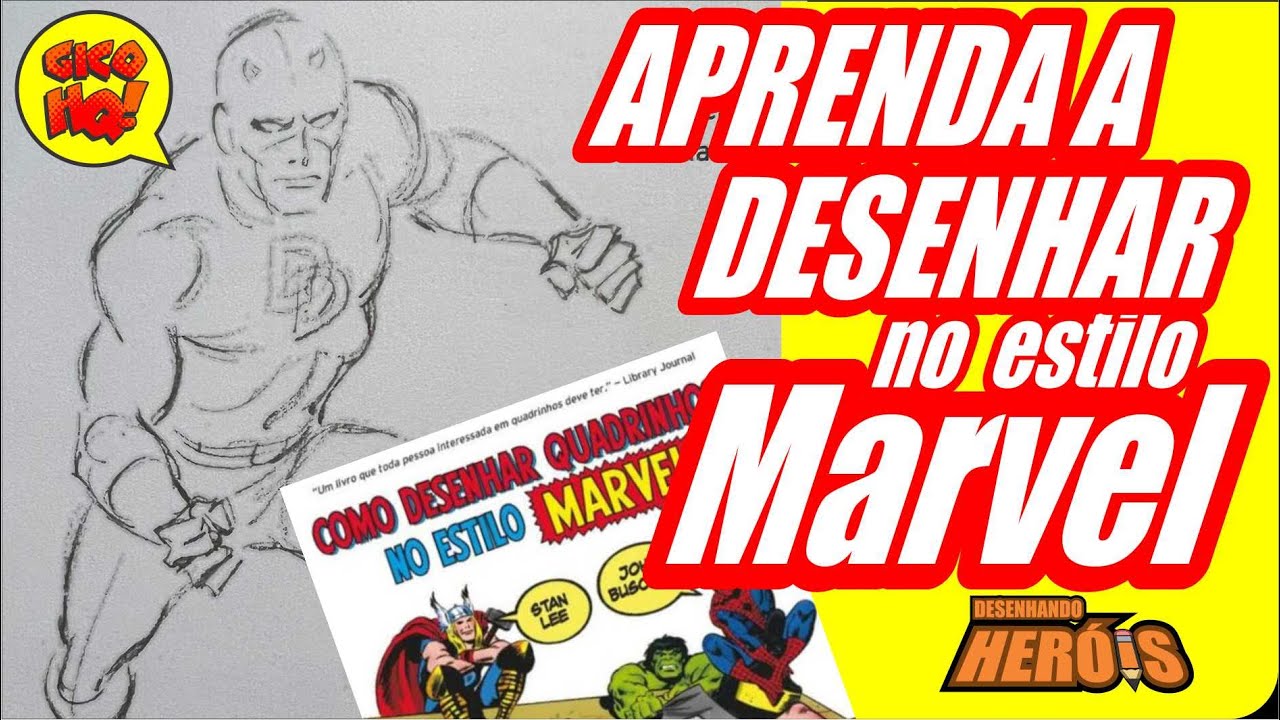FIZ UM EXERCÍCIO DO LIVRO COMO DESENHAR NO ESTILO MARVEL!