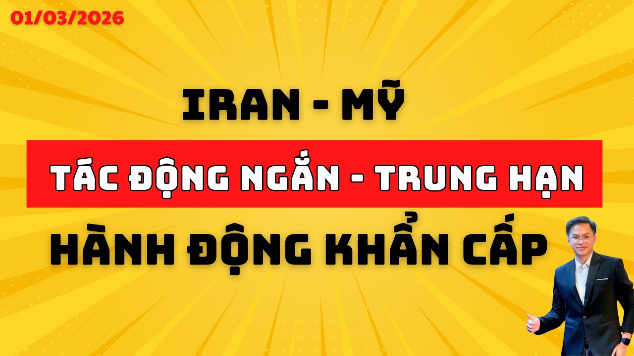 CHỨNG KHOÁN HÔM NAY | RẤT QUAN TRỌNG: Mỹ - Iran Tác Động Ngắn và Trung Hạn!!! | NHẬN ĐỊNH THỊ TRƯỜNG