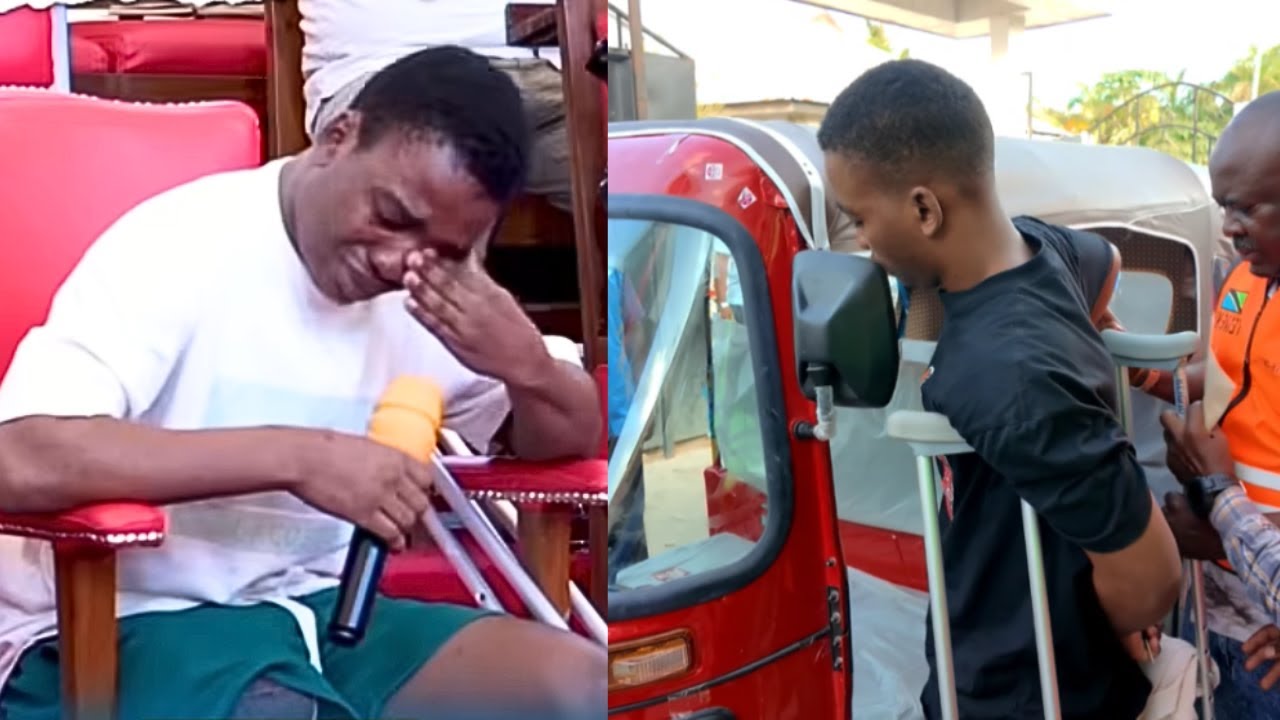 Мужчине, получившему огнестрельное ранение во время протеста и лишившемуся ноги, дали баджаджи и ...