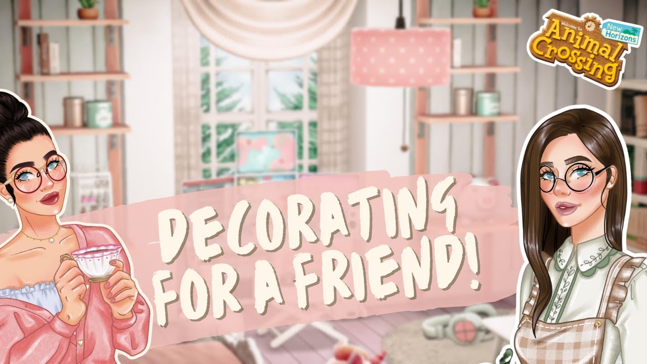 Decorating a Pink & Cosy Bedroom for my Friend! // Animal Crossing New Horizons