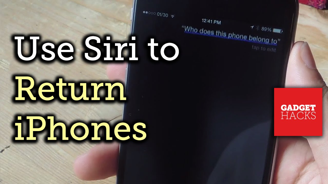 Use Siri to Return a Lost iPhone to Its Owner [How-To]