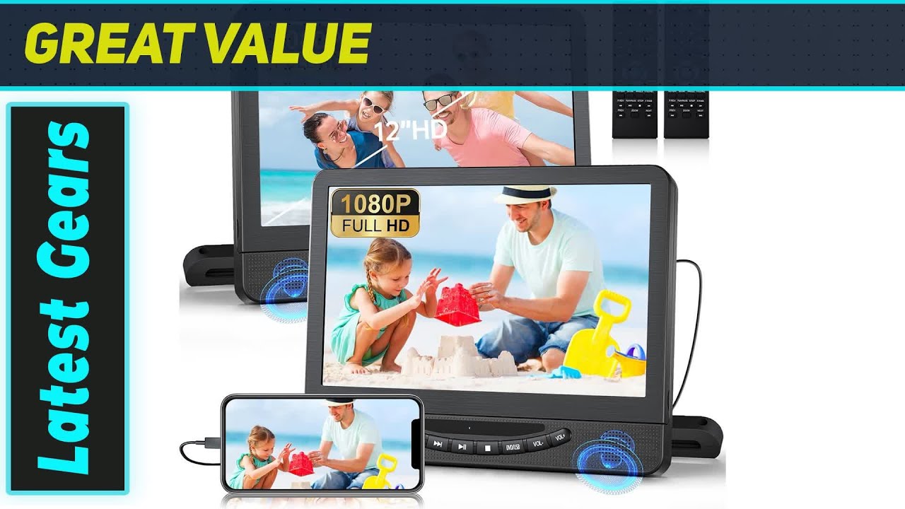Best Portable DVD Player for Car? FELEMAN Dual Screen Test