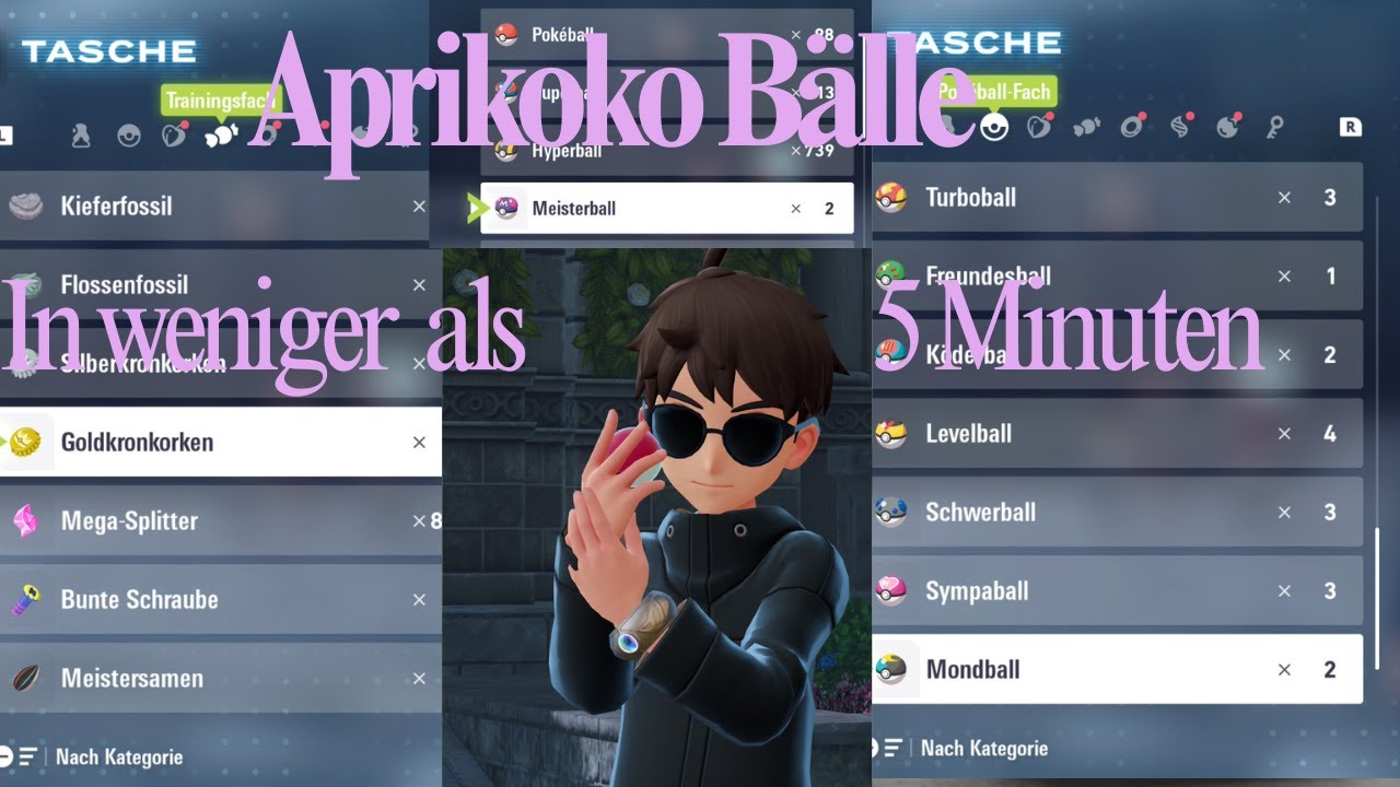 So bekommt ihr Aprikoko B&auml;lle,Kronkorken und mehr Meisterb&auml;lle!!? #pokemon #pokemonlegendsza