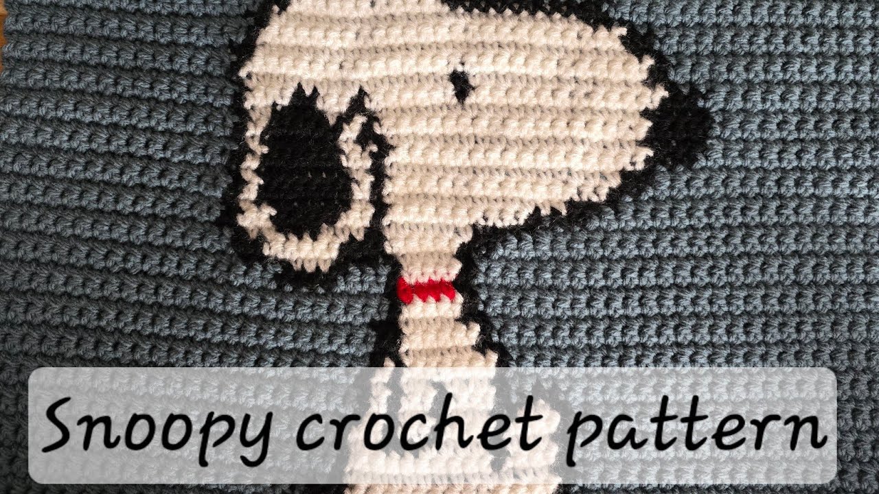 snoopy crochet/part 1/How to crochet alpha pattern?