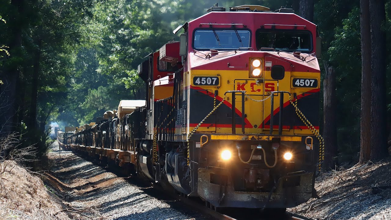 Military Train Through Gibsland, LA