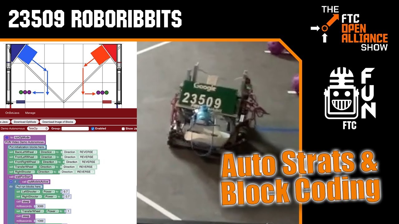 Блочное кодирование и автоматические стратегии | 23509 RoboRibbits | FTA OA Show