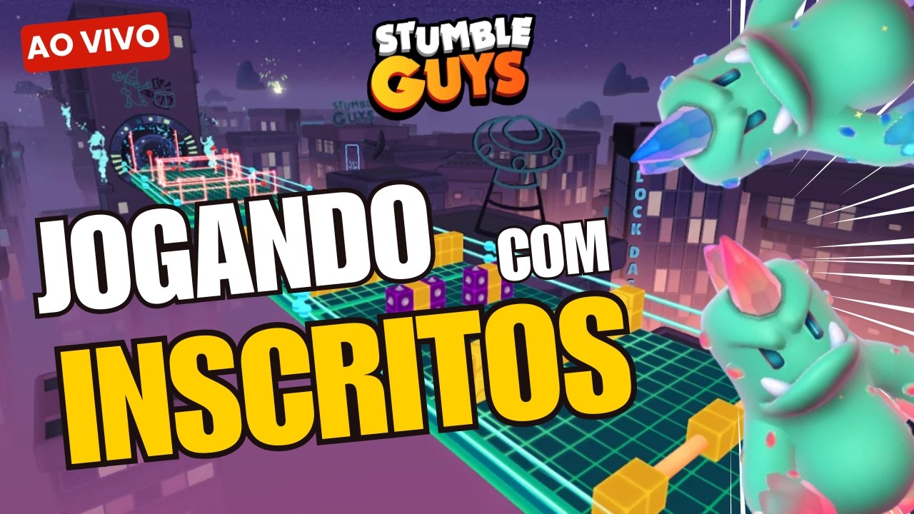 [AO VIVO🔴] STUMBLE GUYS com FILHÃO e INSCRITOS !! #stumbleguys #shortslive #livestumbleguys