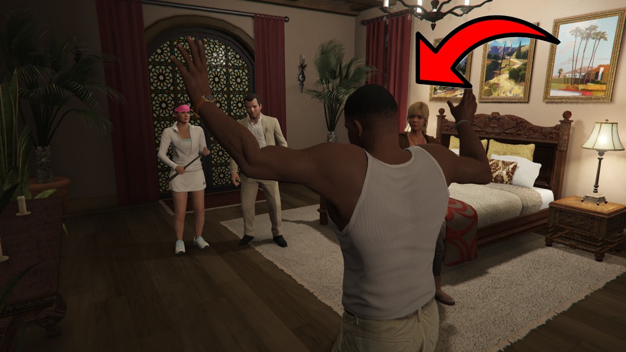 GTA 5 - What Happens if Franklin Meets Michael's Family too Early? (Secret Mission)